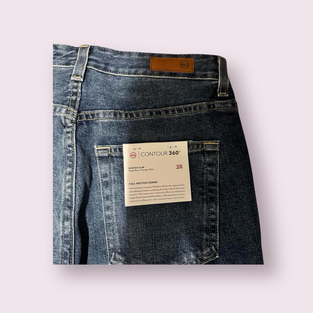 AG Jeans Alexis Slim High Rise‎ Vintage Denim Jeans Women's 28 NWT - Picture 5 of 6